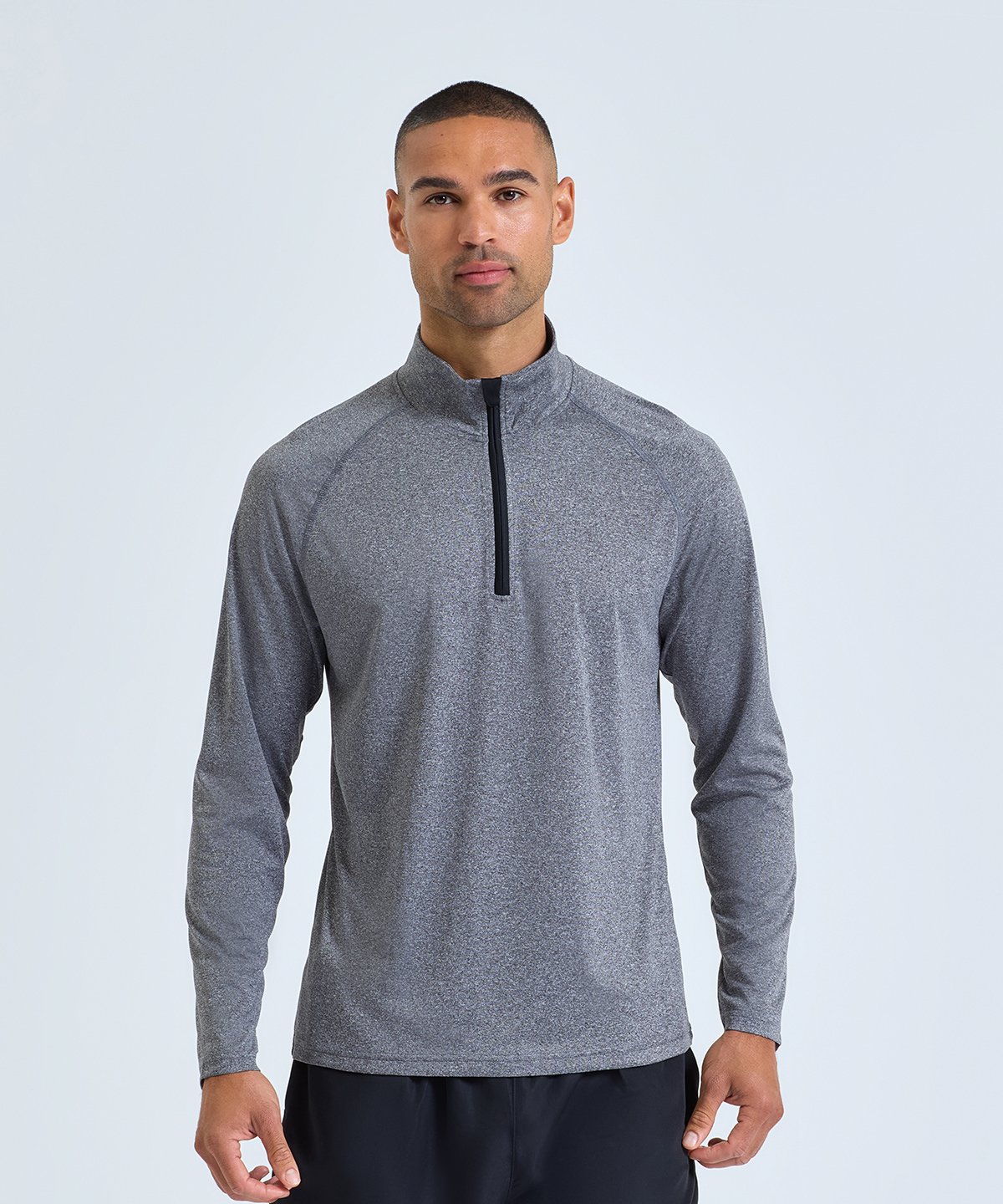 Men’s TriDri® long sleeve performance ¼ zip top