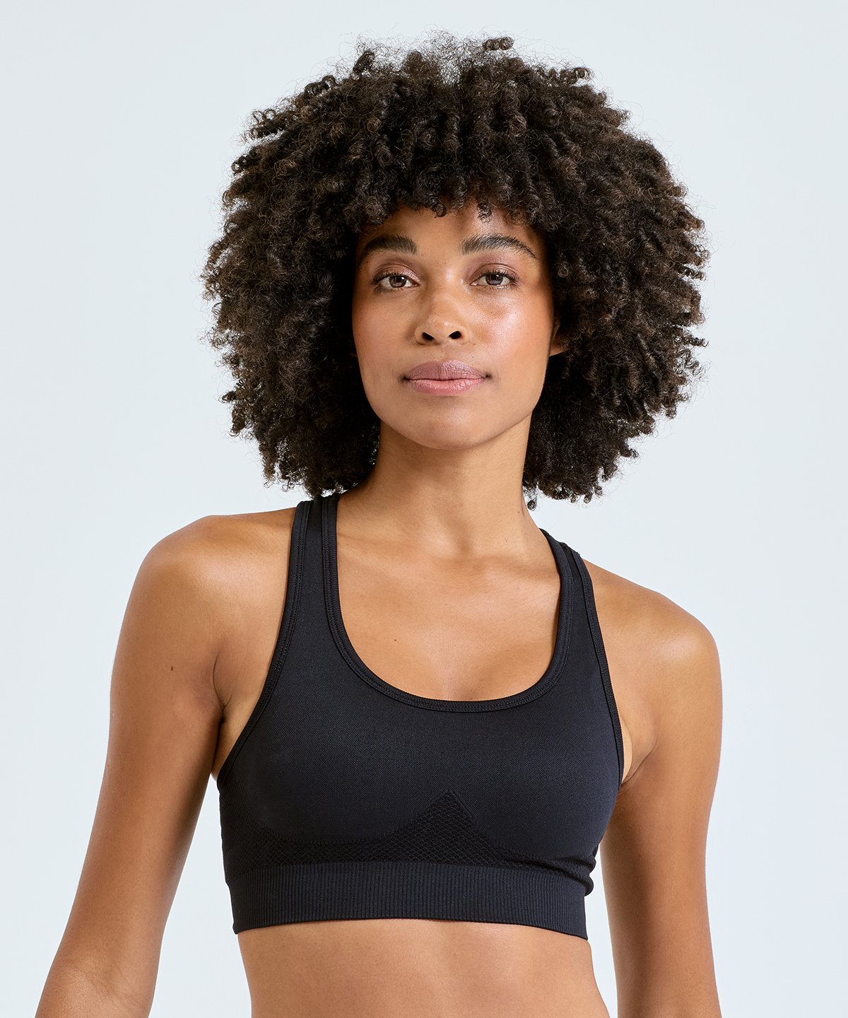 Tridri® seamless “3D fit” multi-sport sculpt solid colour bra