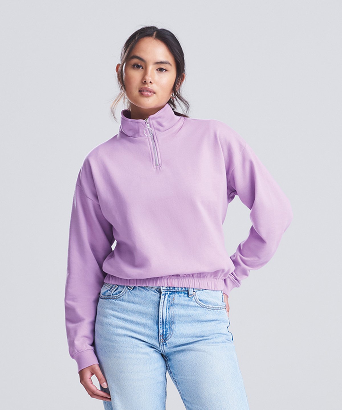 Women’s cropped ¼-zip sweat